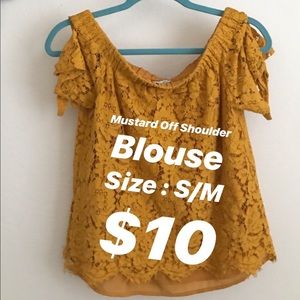 Marona Off Shoulder Cotton lace Blouse